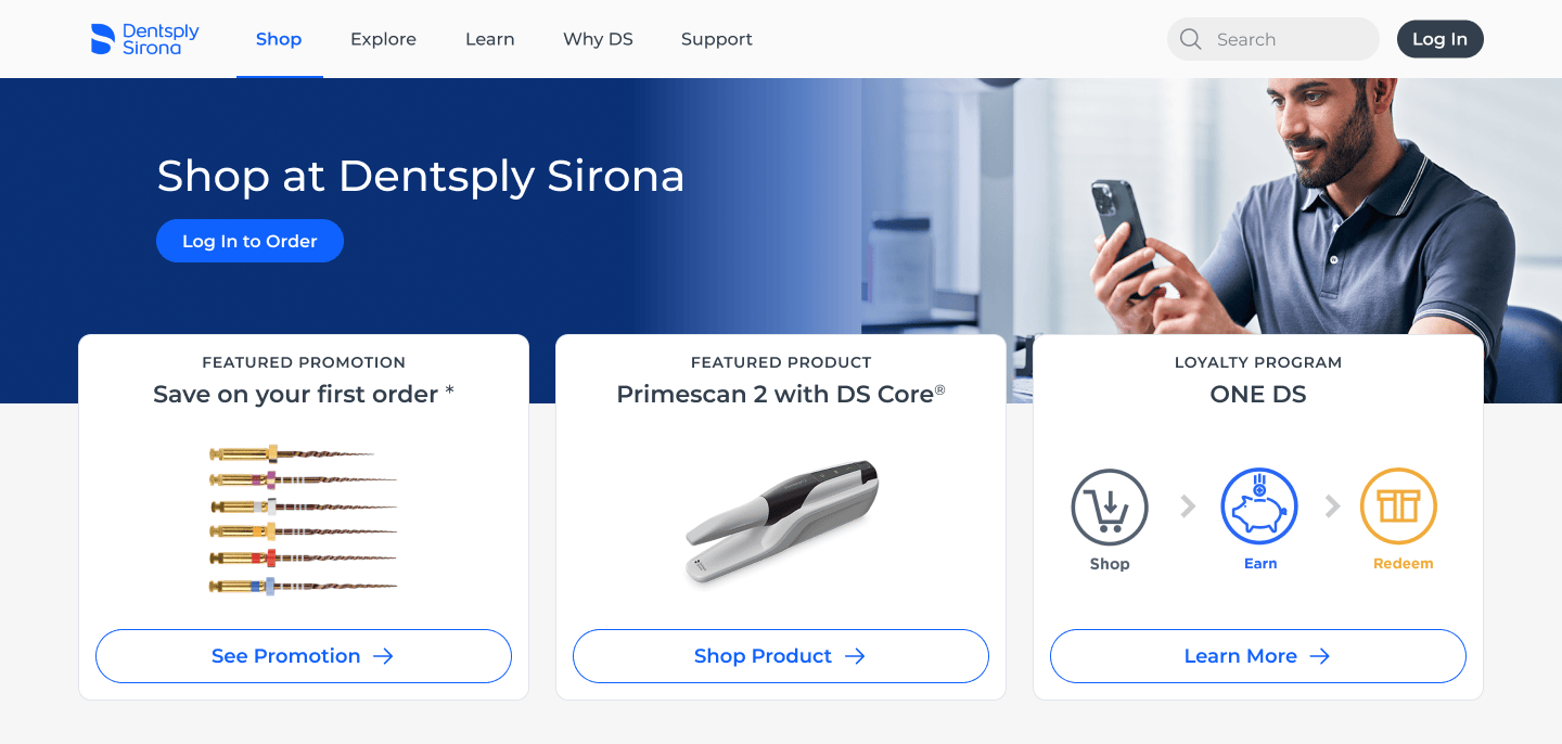 Dentsply Sirona Redesign thumbnail
